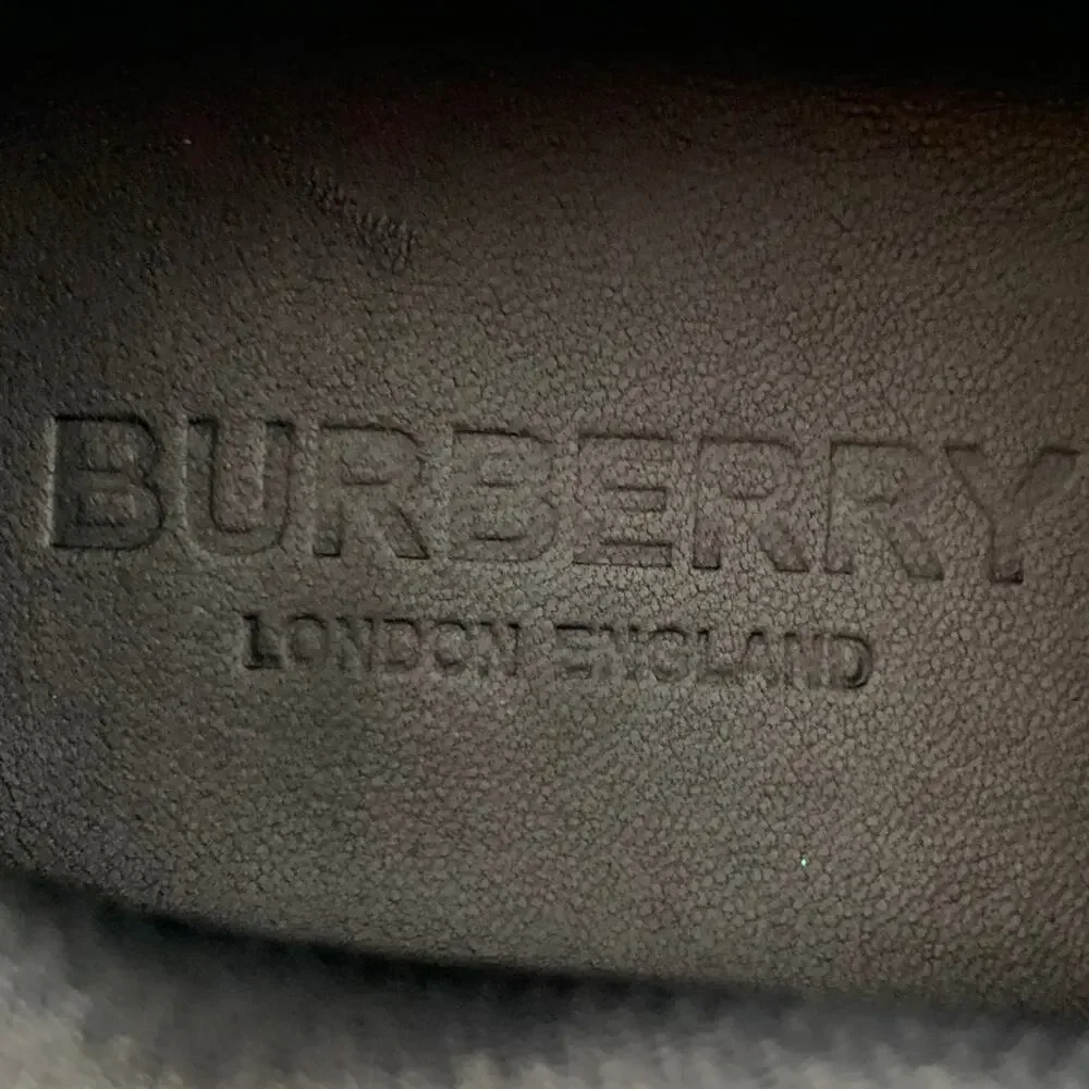 BURBERRY by RICARDO TISCI Size 12 Tan Black Red Stripe Mesh Low Top Sneakers
